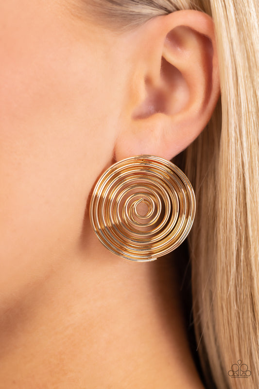 COIL Over Gold-Earrings