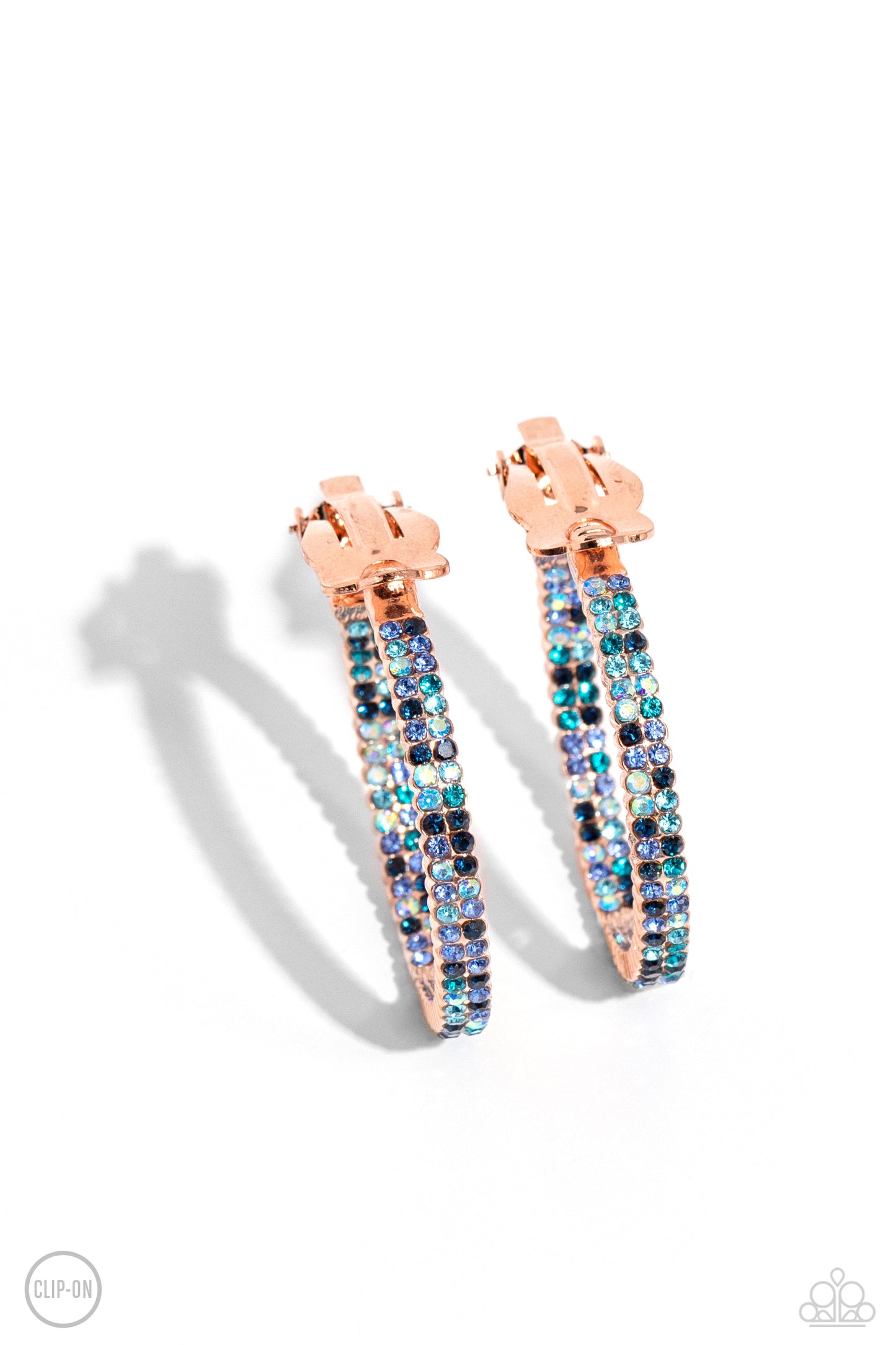 Outstanding Ombré Copper Clip-On Earrings