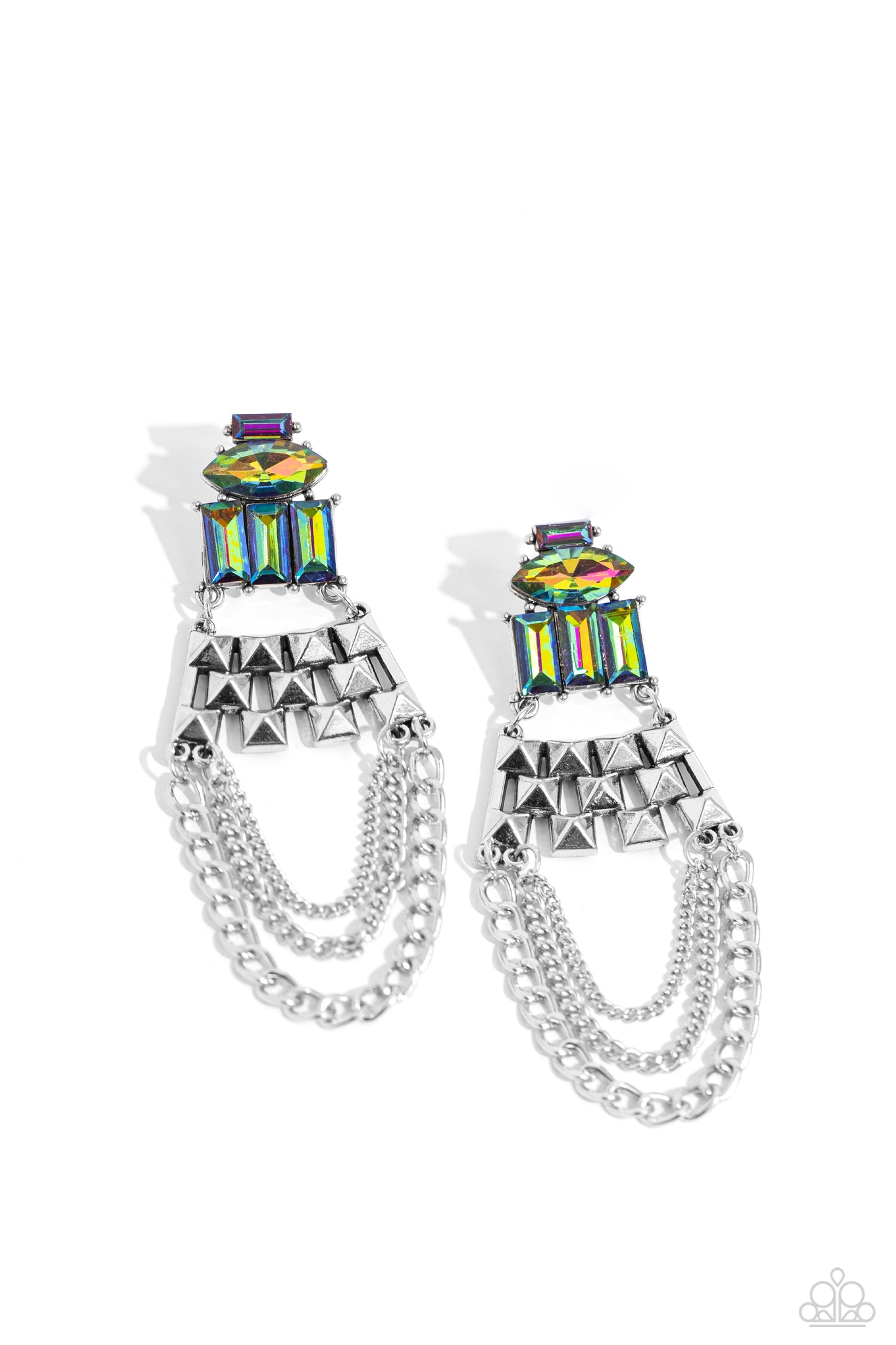 Dangling Art Deco Multi-Earrings