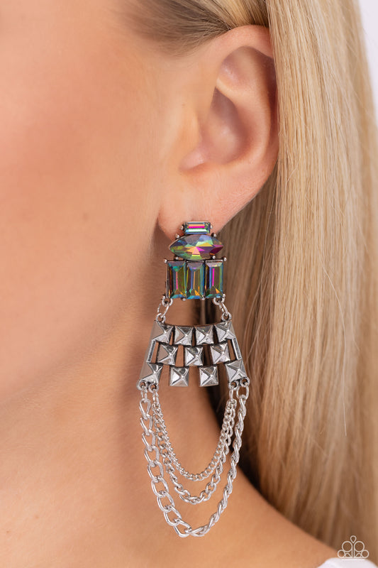 Dangling Art Deco Multi-Earrings
