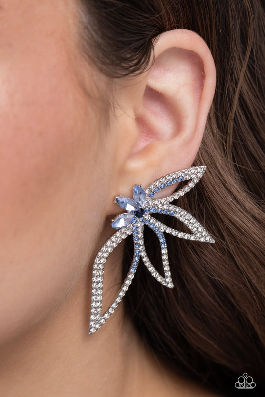 Twinkling Tulip Blue-Earrings
