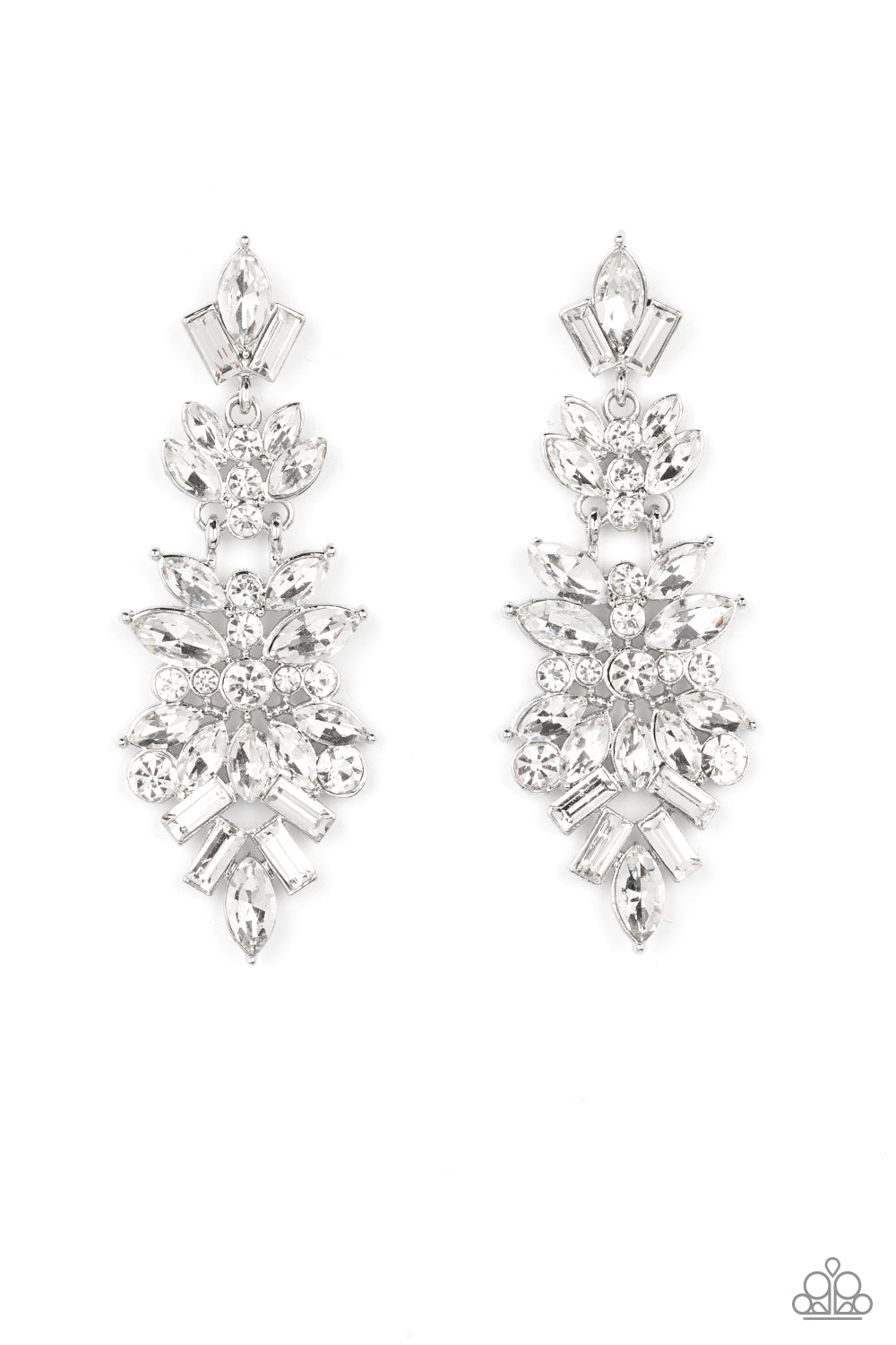 Frozen Fairytale White-Earrings