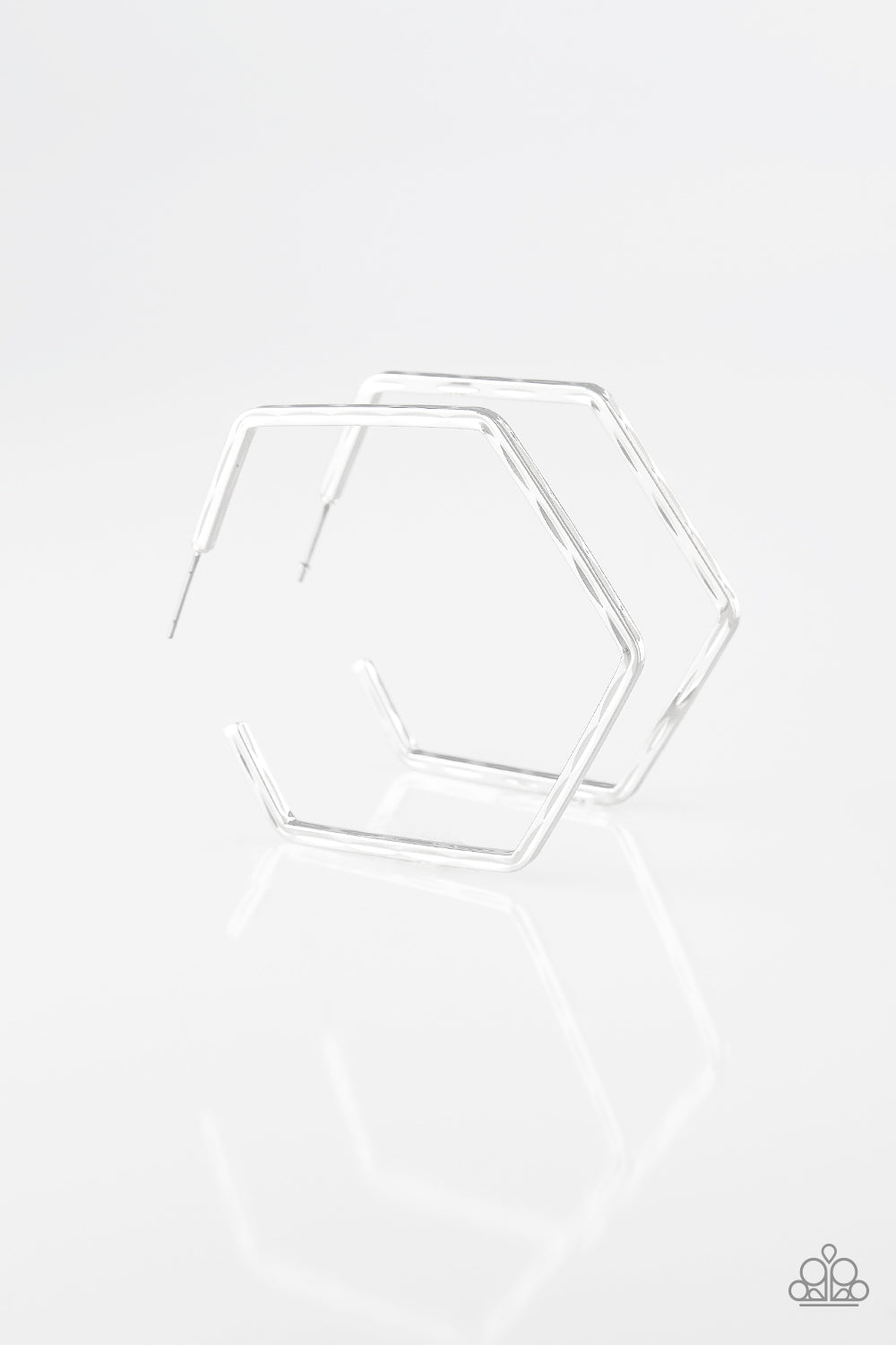 Metro Metric Silver Hoop-Earrings