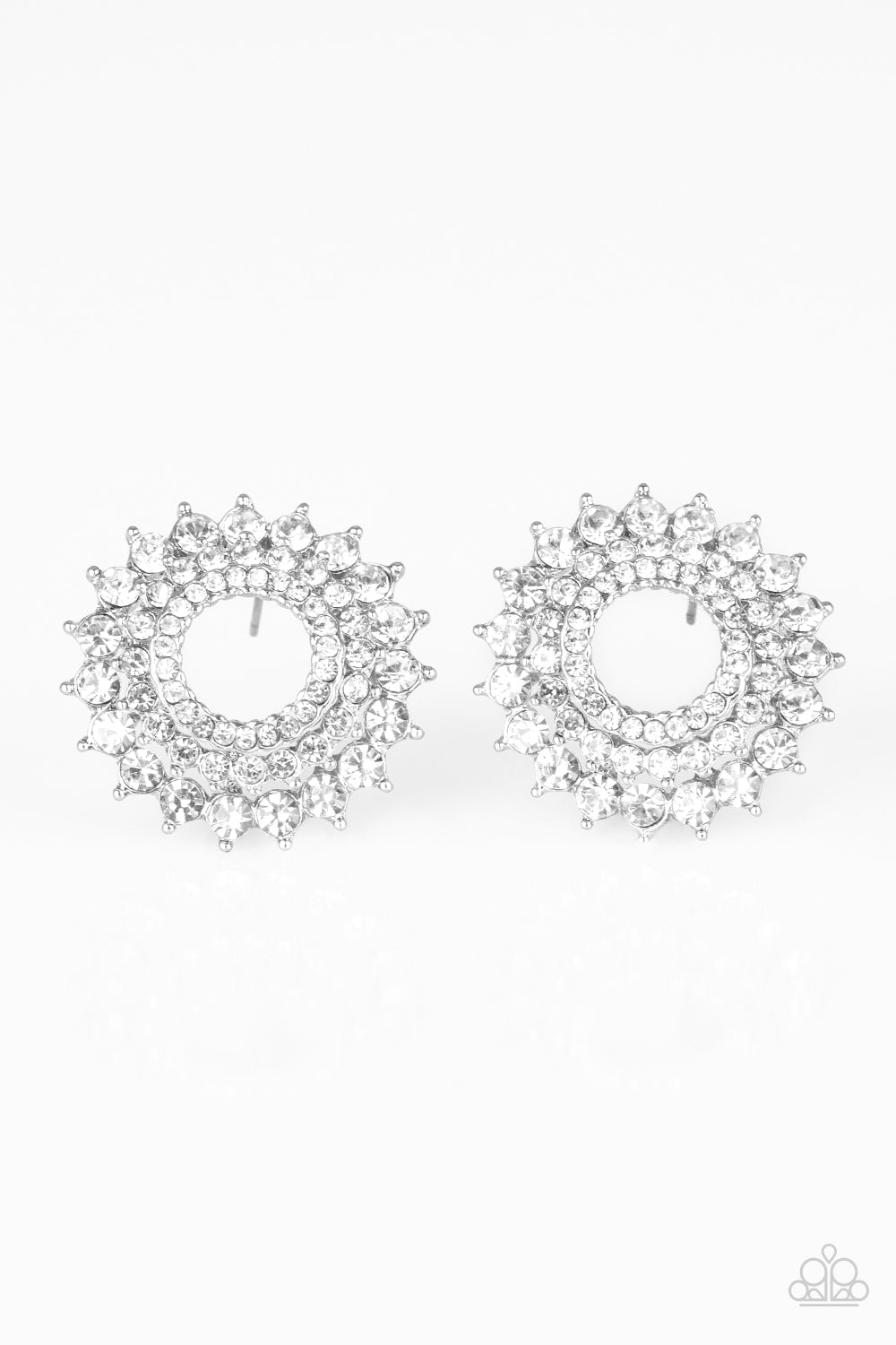 Buckingham Beauty White Post-Earrings