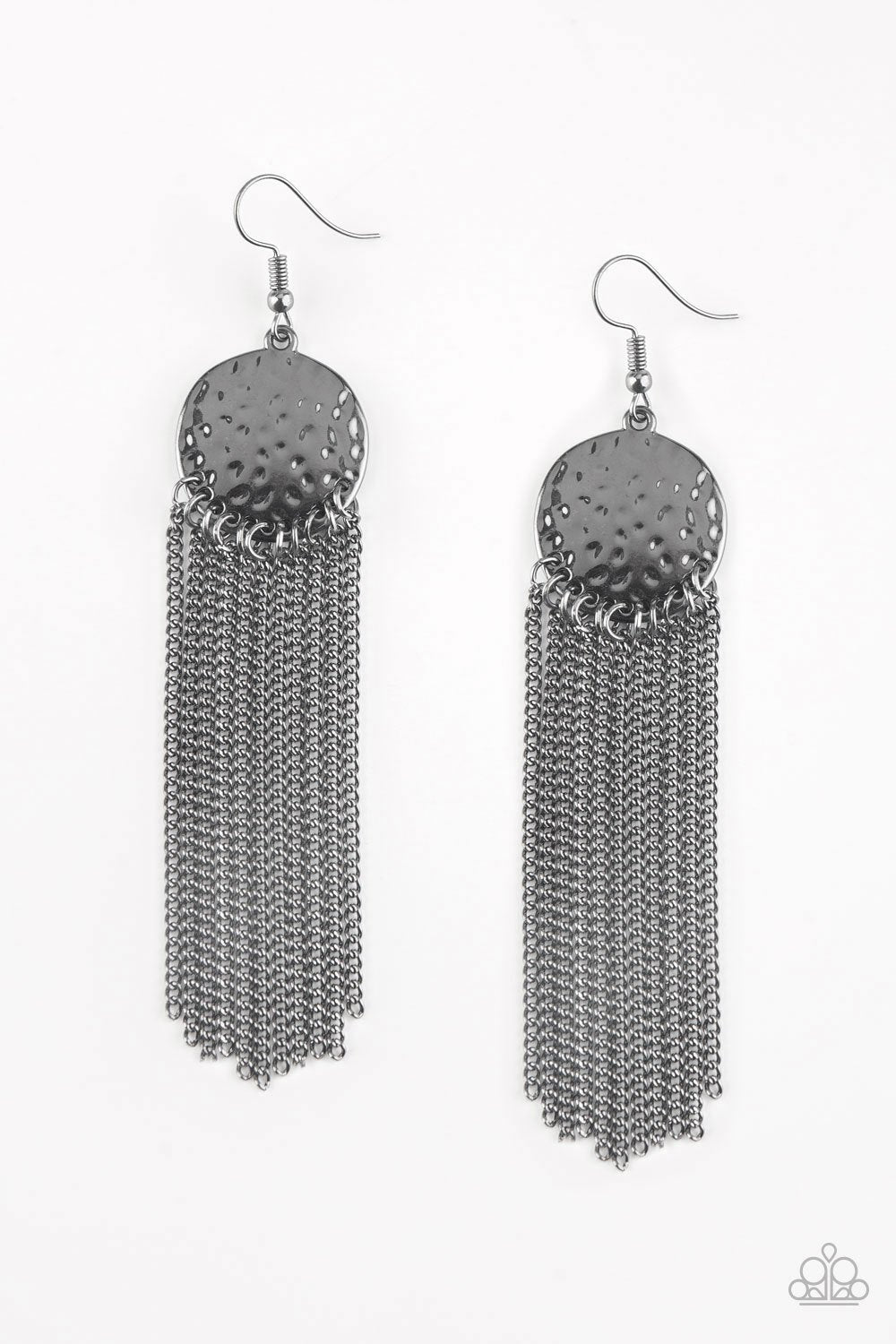 Solar Scene Black-Earrings