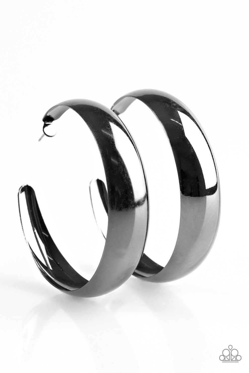 Gypsy Goals Black Hoop-Earrings