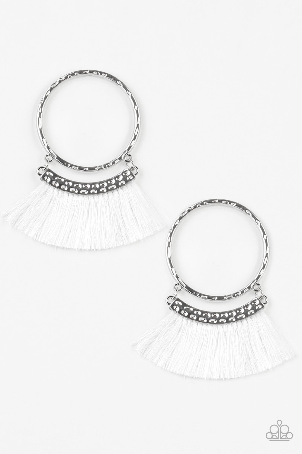 This Is Sparta! White Post-Earrings