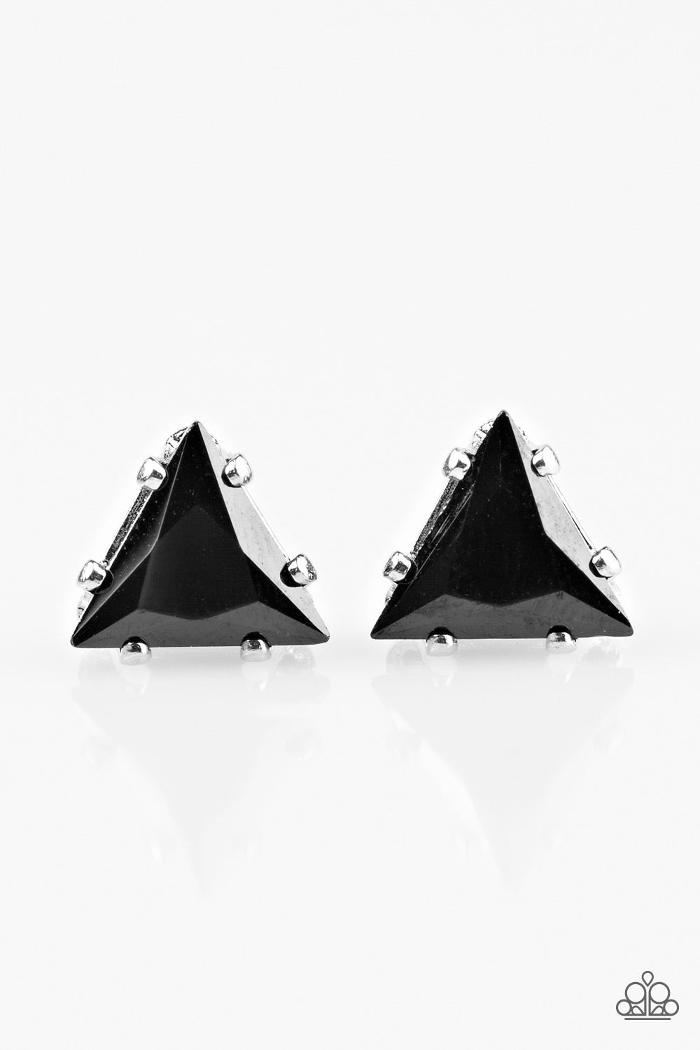 Prismatic Shine Black Post-Earrings