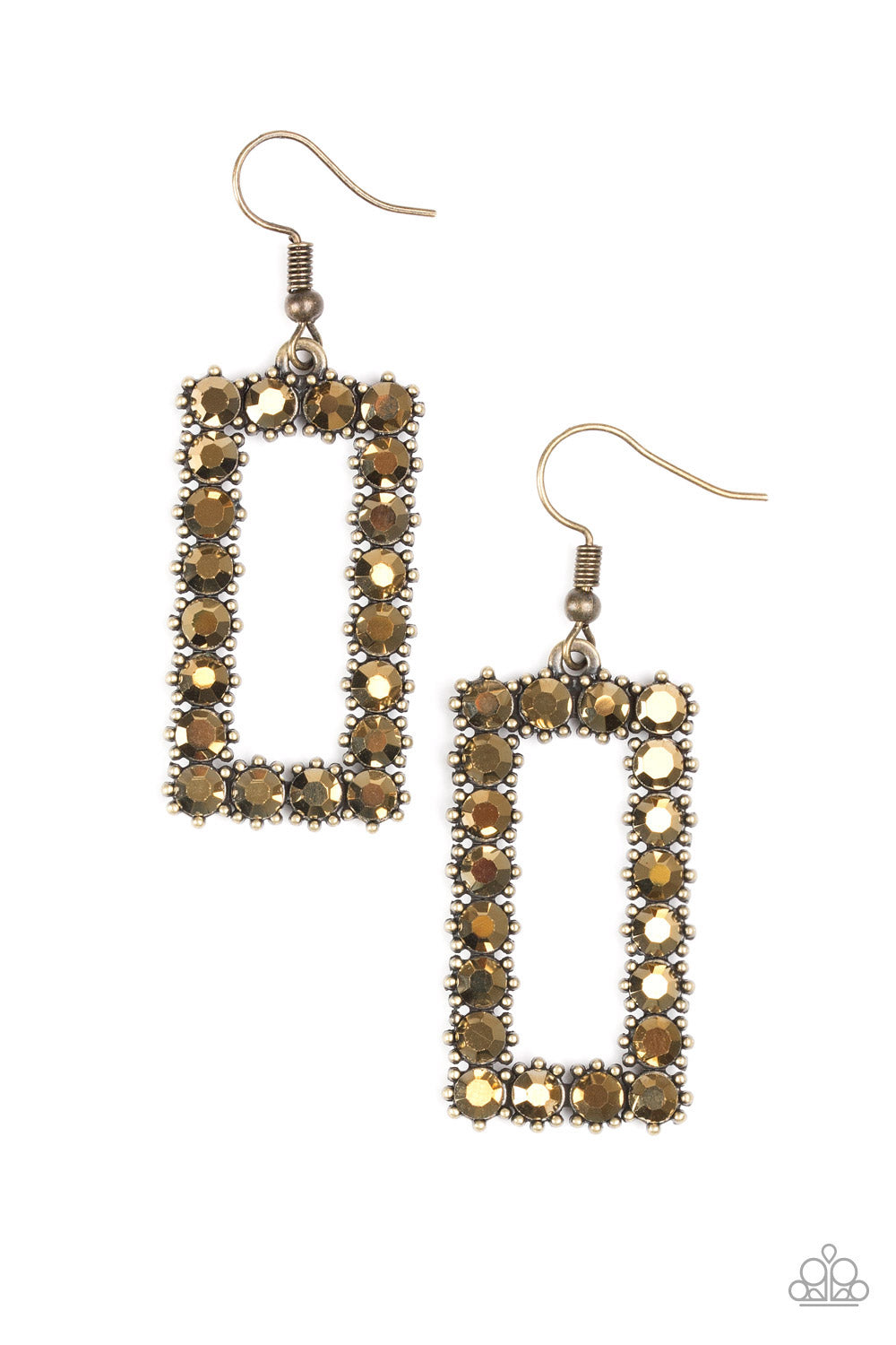 Mirror, Mirror Brass-Earrings