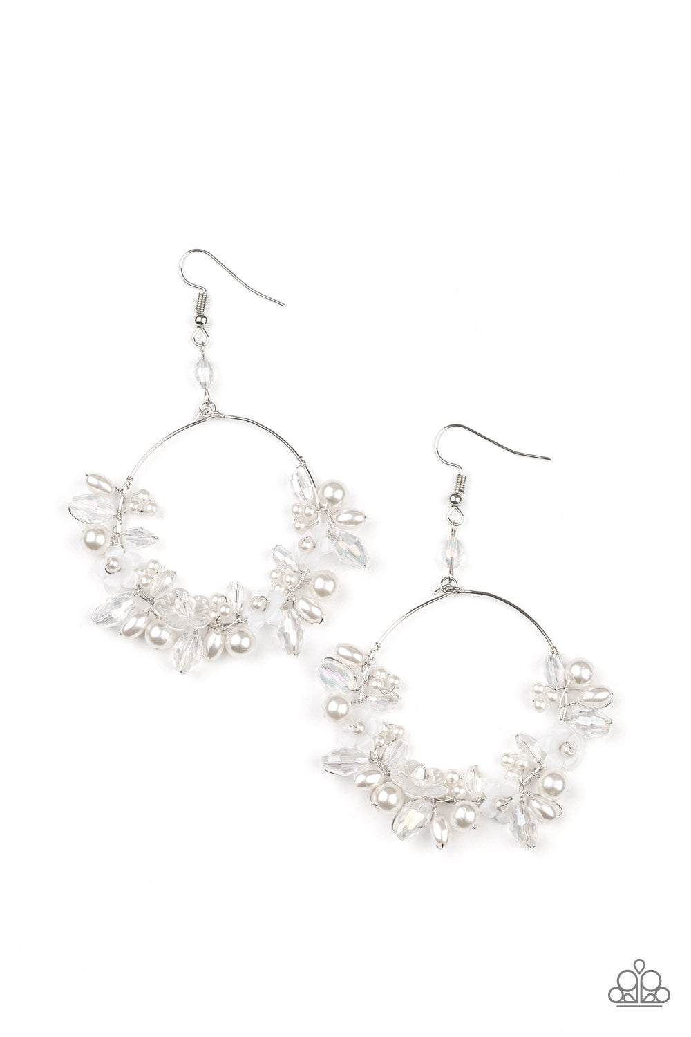 Floating Garden White-Earrings