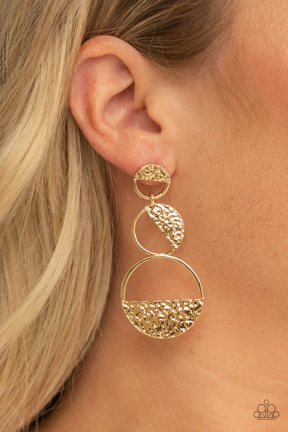 Triple Trifecta Gold-Earrings