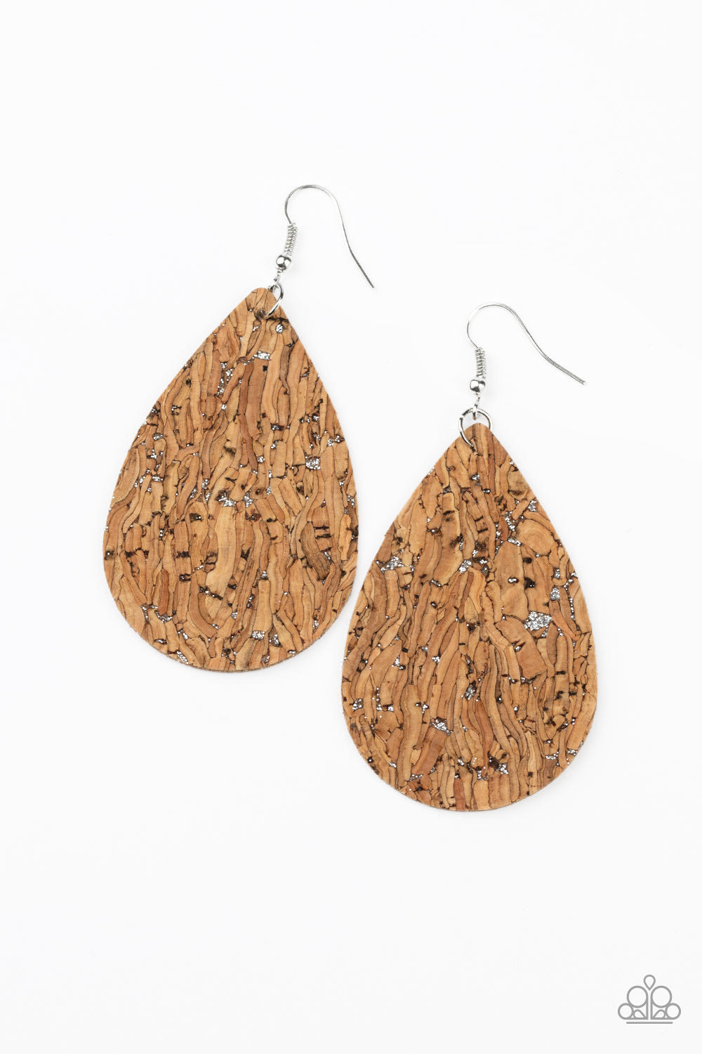 CORK It Again Silver-Earrings