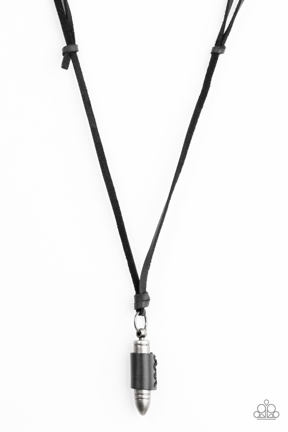 Boldly Bulletproof Black-Urban Necklace