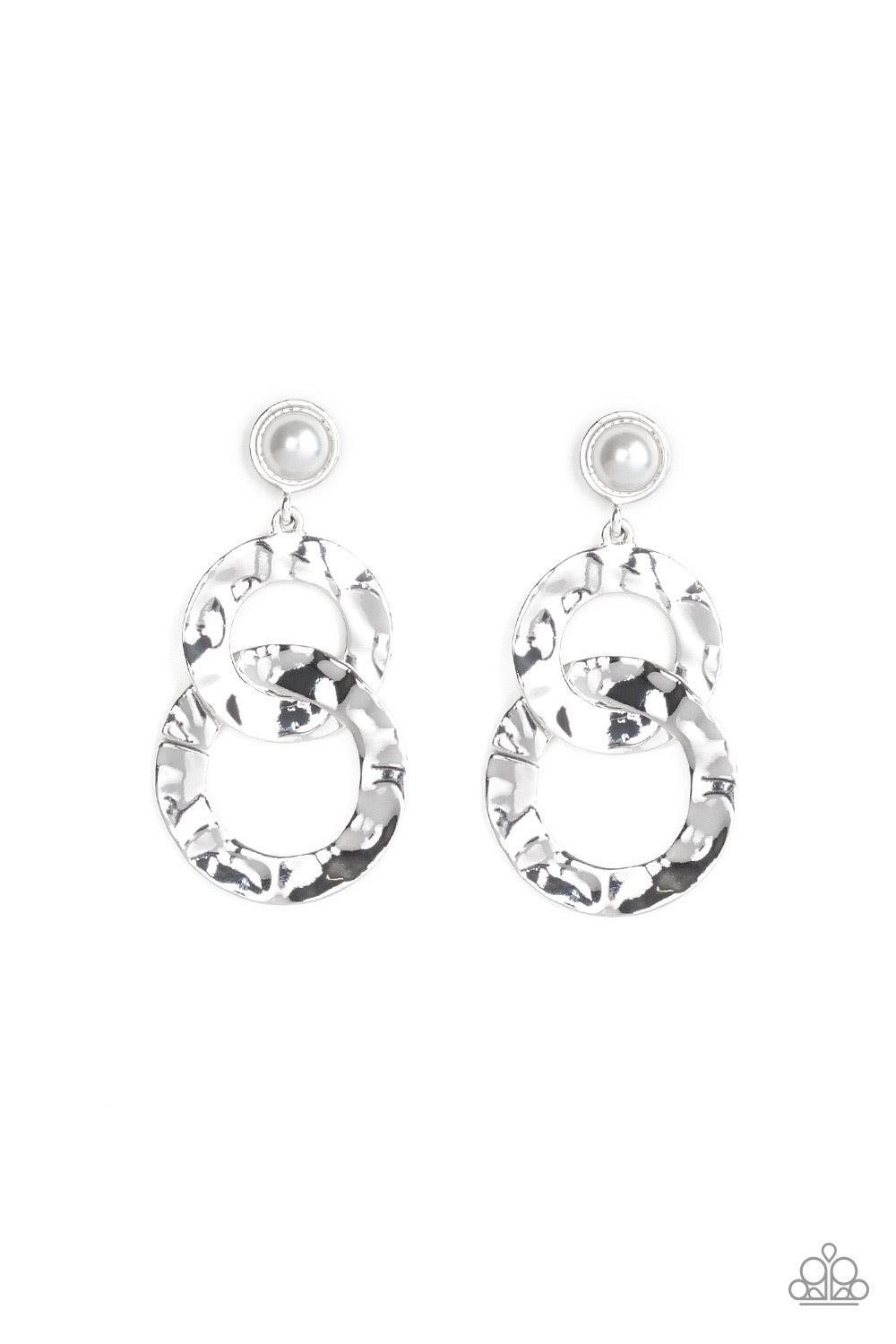 On Scene White-Earrings