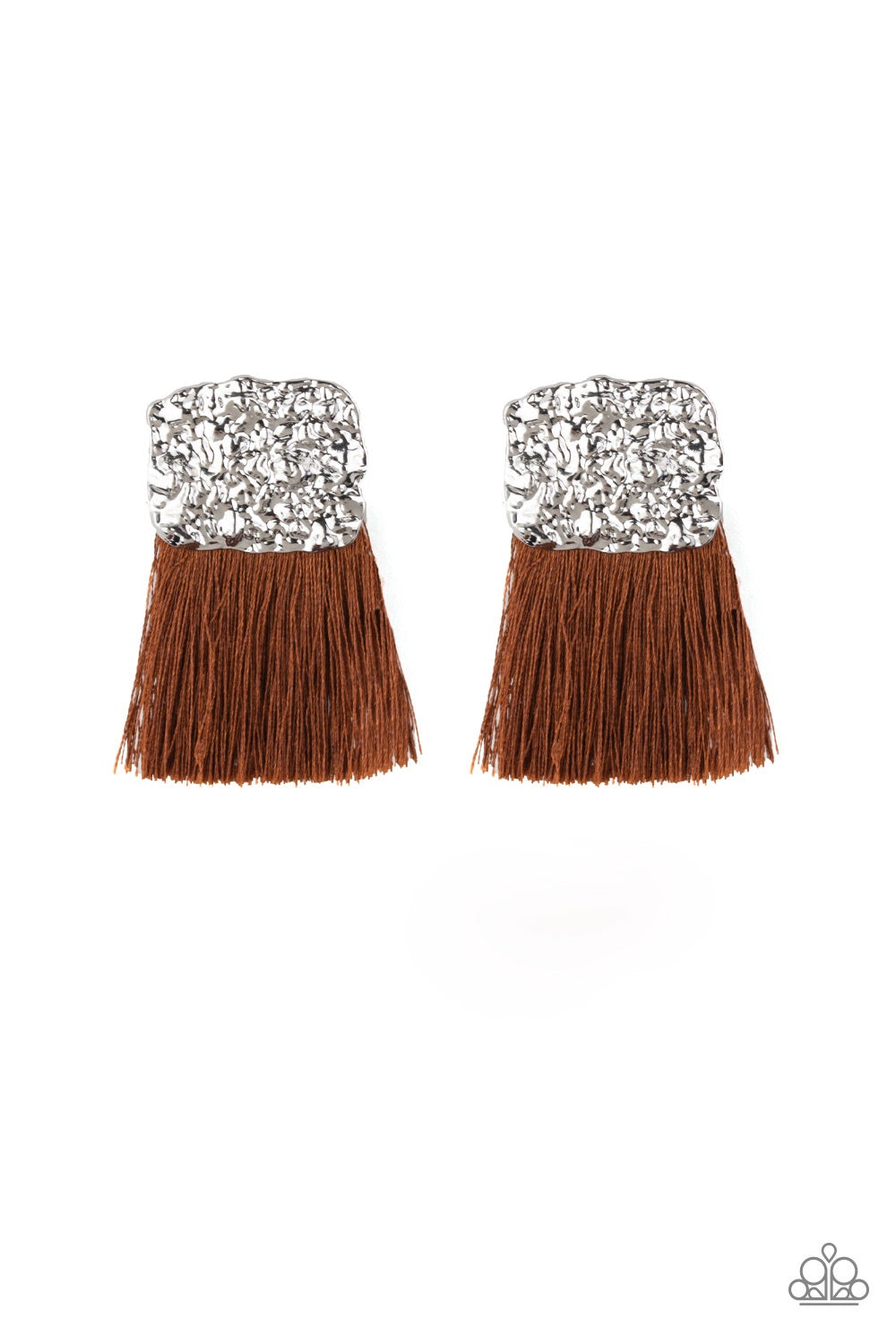 Plume Bloom Brown-Earrings