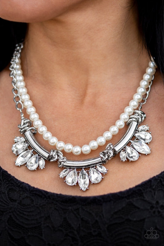 Bow Before The Queen White-Necklace