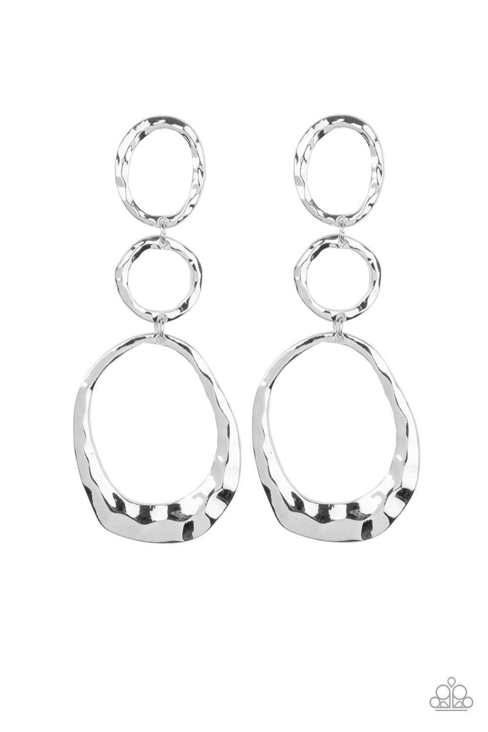 Radically Rippled Silver-Earrings