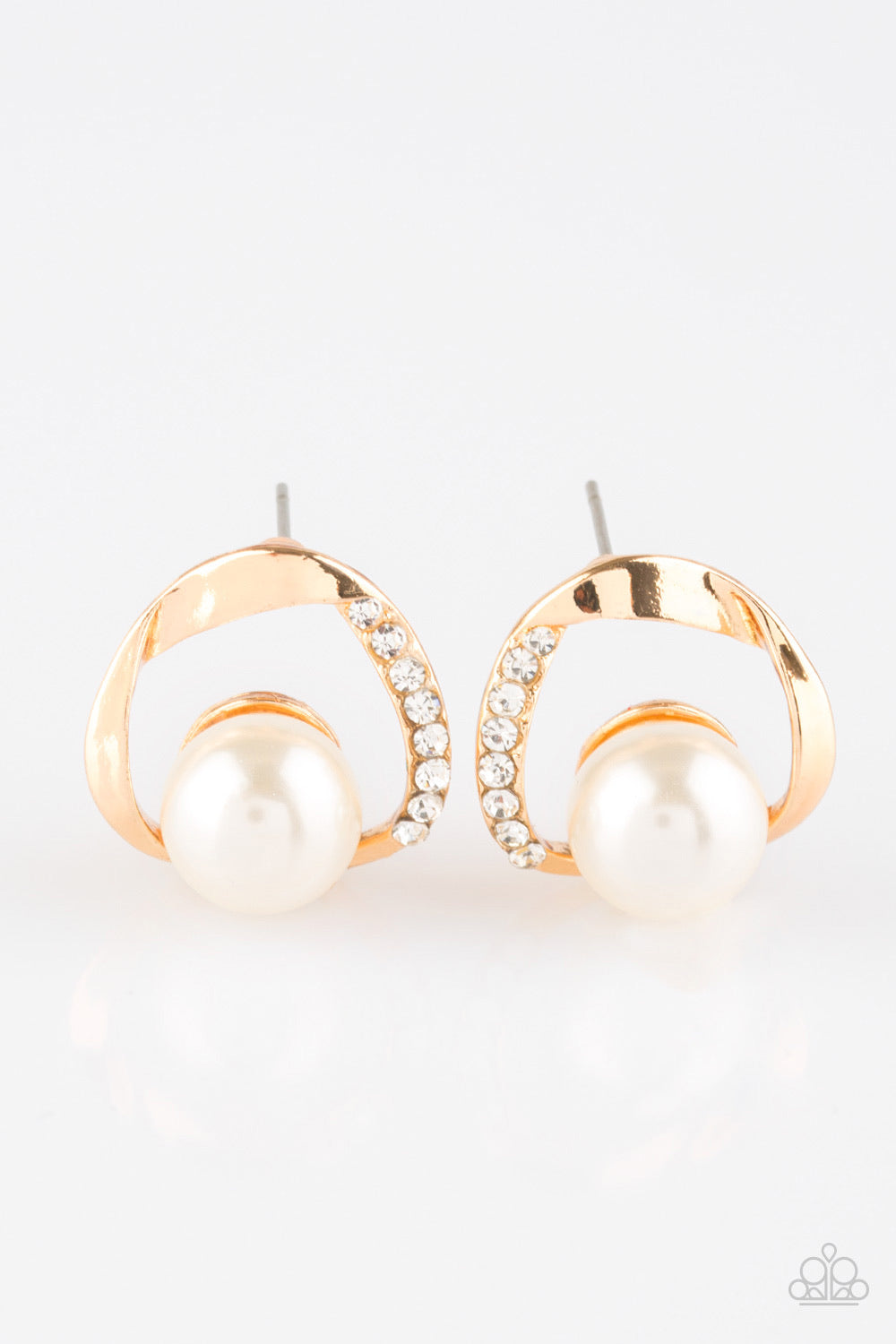 Stylishly Suave Gold-Post Earrings