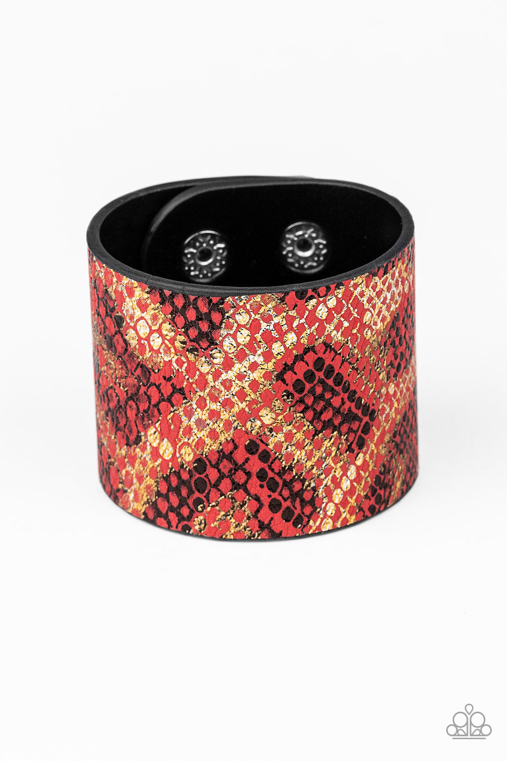 Serpent Shimmer Red-Bracelet