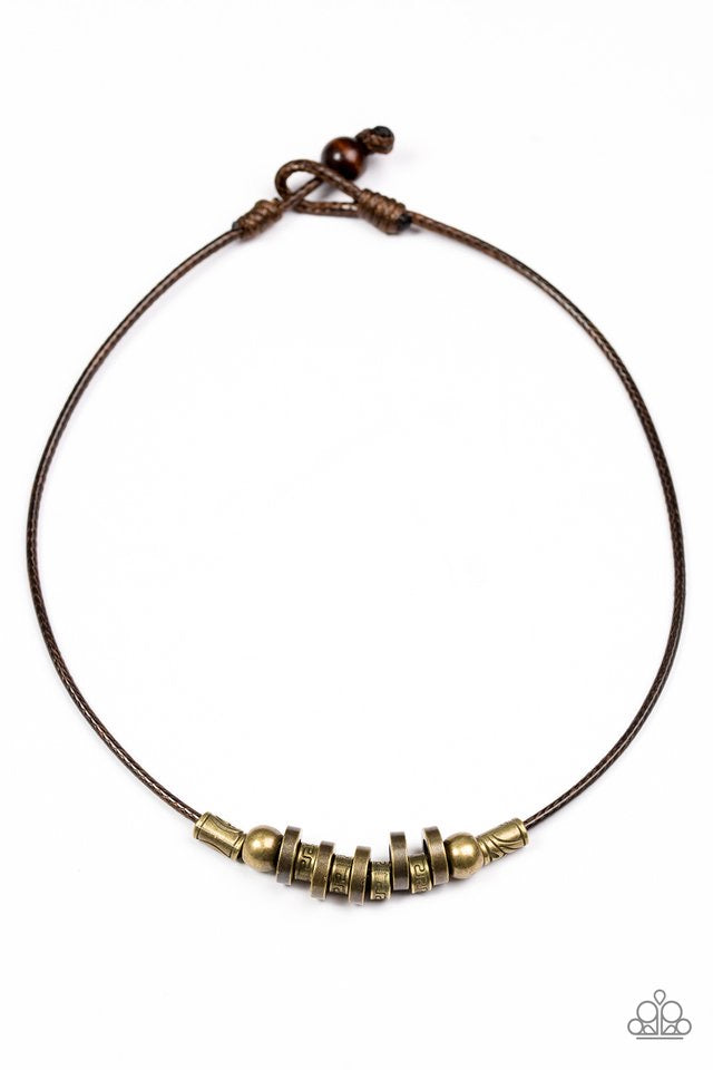 Ancient Canyons Brass-Urban Necklace