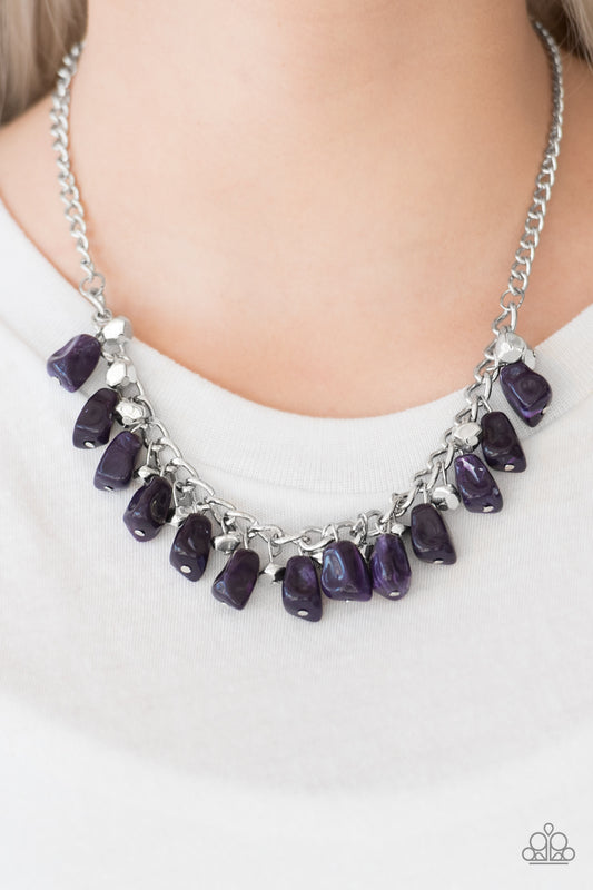 Rocky Shores Purple-Necklace
