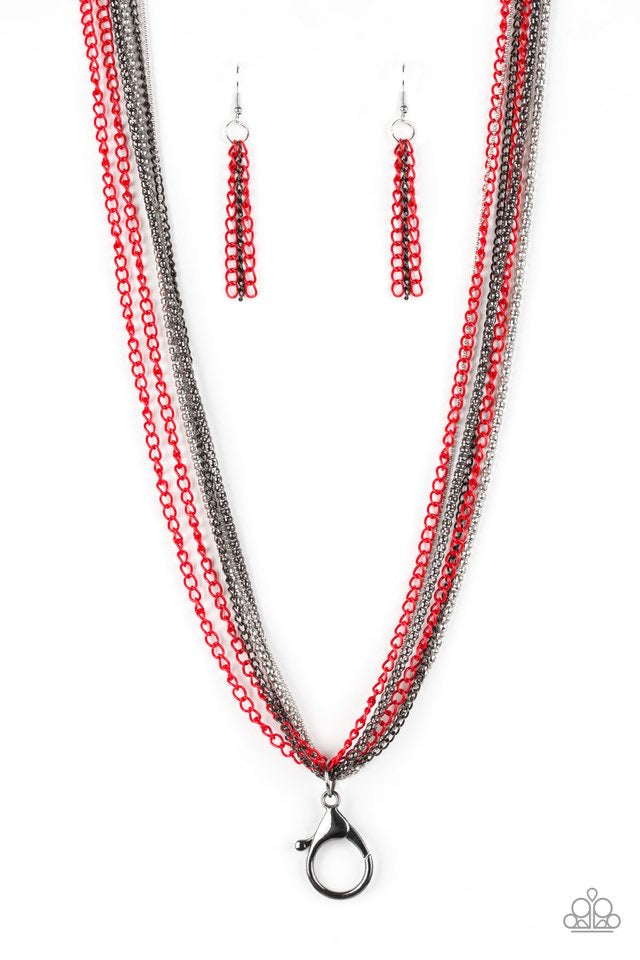 Colorful Calamity Red-Necklace