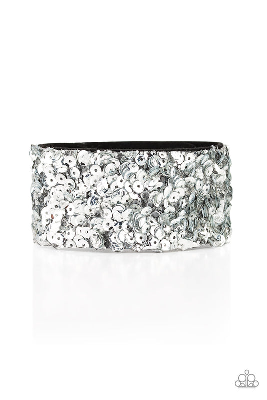 Starry Sequins Silver-Bracelet