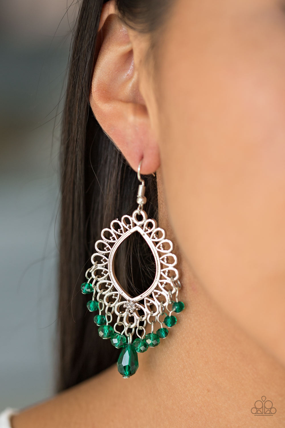 Just Say NOIR Green-Earrings