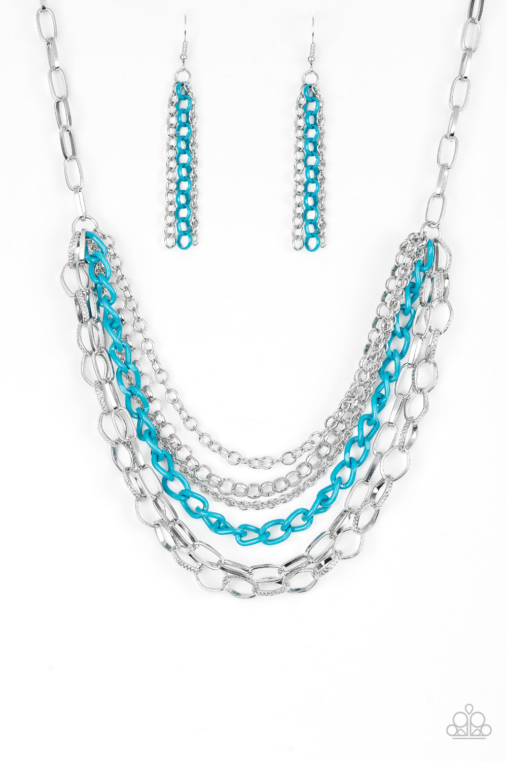 Color Bomb Blue-Necklace