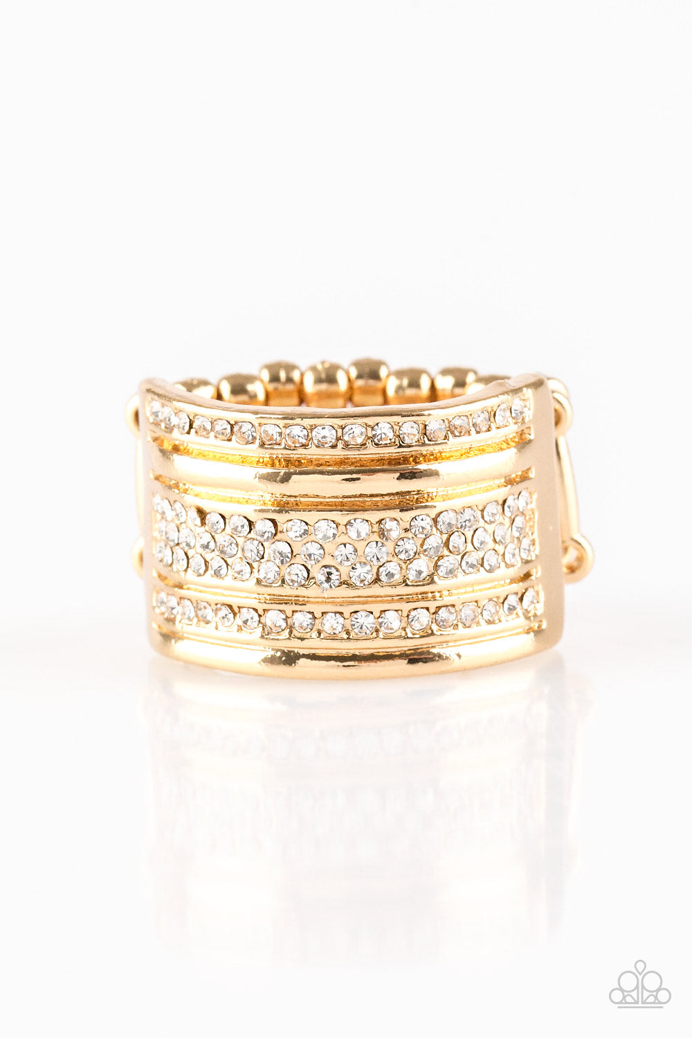 Top Dollar Drama Gold-Ring