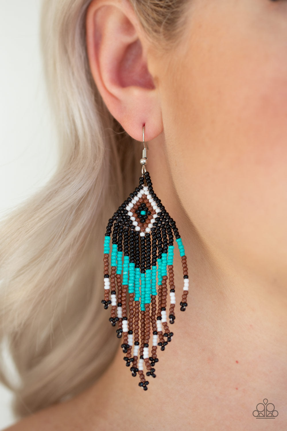 Wind Blown Wanderer Blue-Earrings