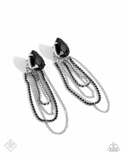 Vicious Venture Black-Earrings