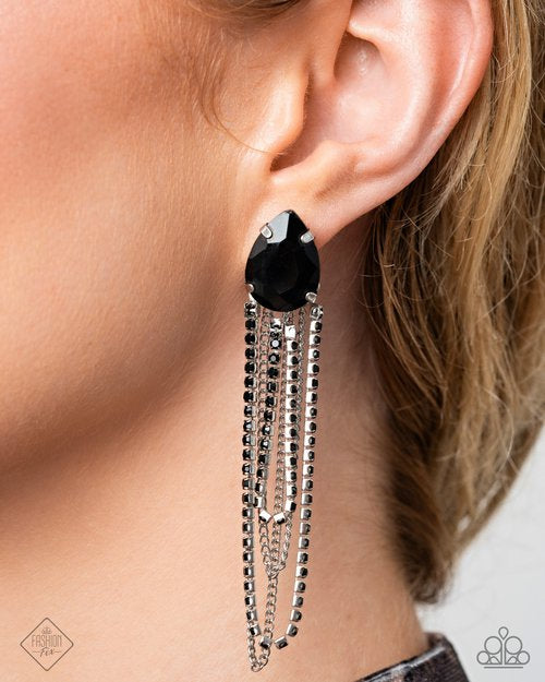 Vicious Venture Black-Earrings