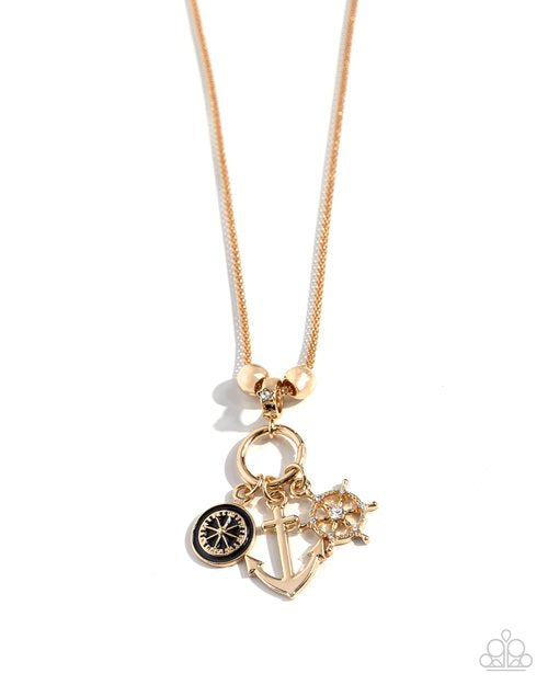 Nuanced Nautical Gold-Necklace