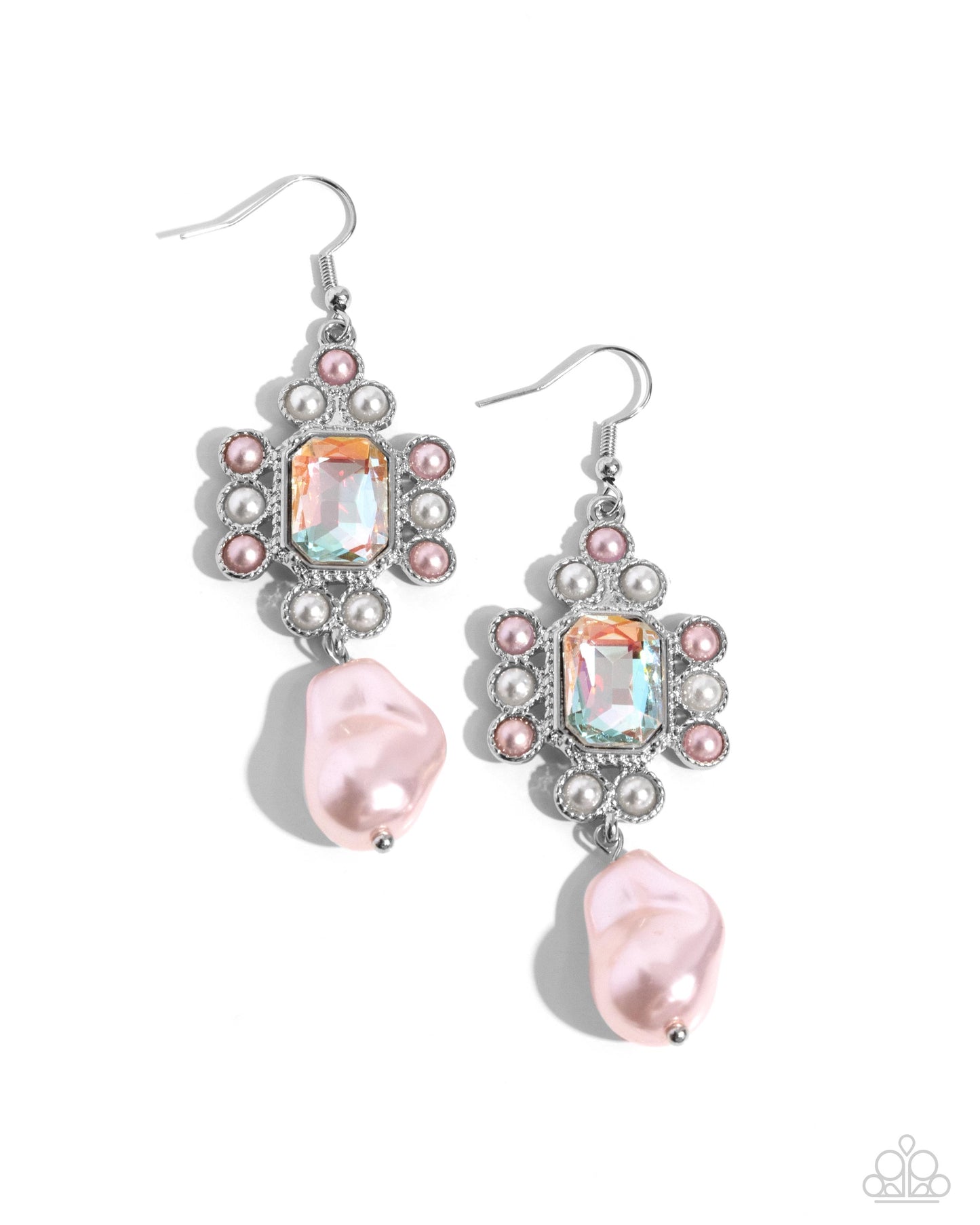 Raving Review Pink-Earrings