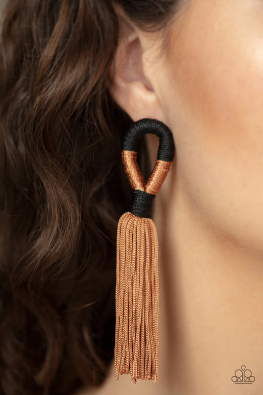 Moroccan Mambo Brown-Earrings