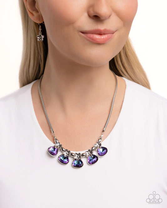 Teardrop Tribute Purple-Necklace