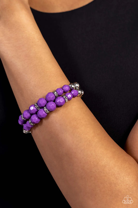 Two by Two Twinkle Purple-Bracelet