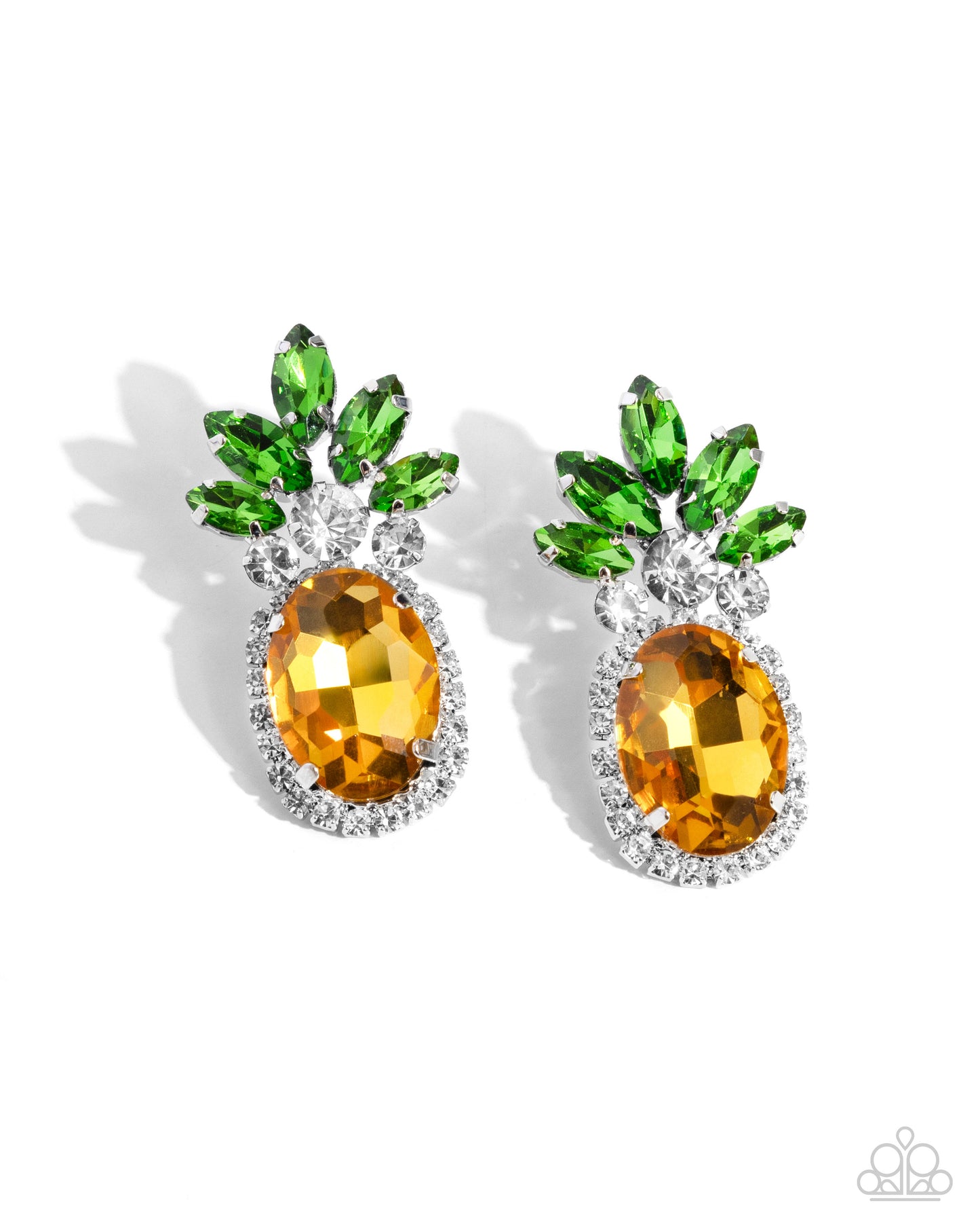 Prismatic Pineapple Yellow-Earrings