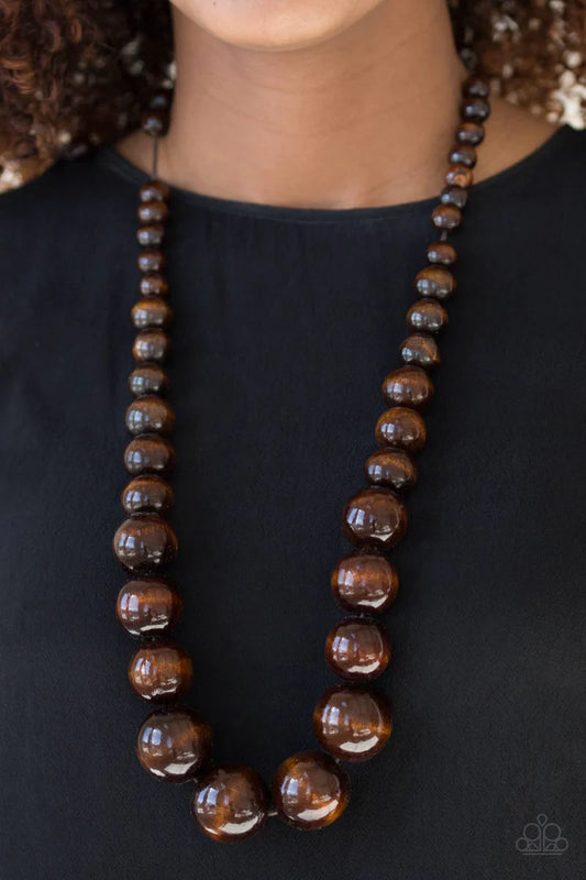 Effortlessly Everglades Brown-Necklace