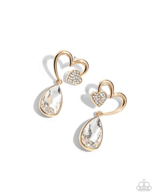 Coupling Up Gold-Earrings