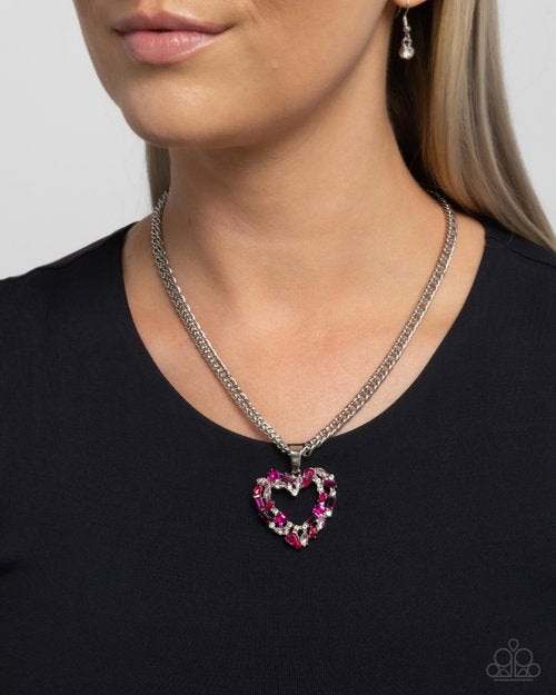 Romance is a Bonus Pink-Necklace