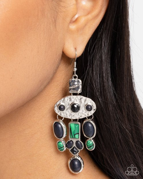 Inspired Interval Green-Earrings