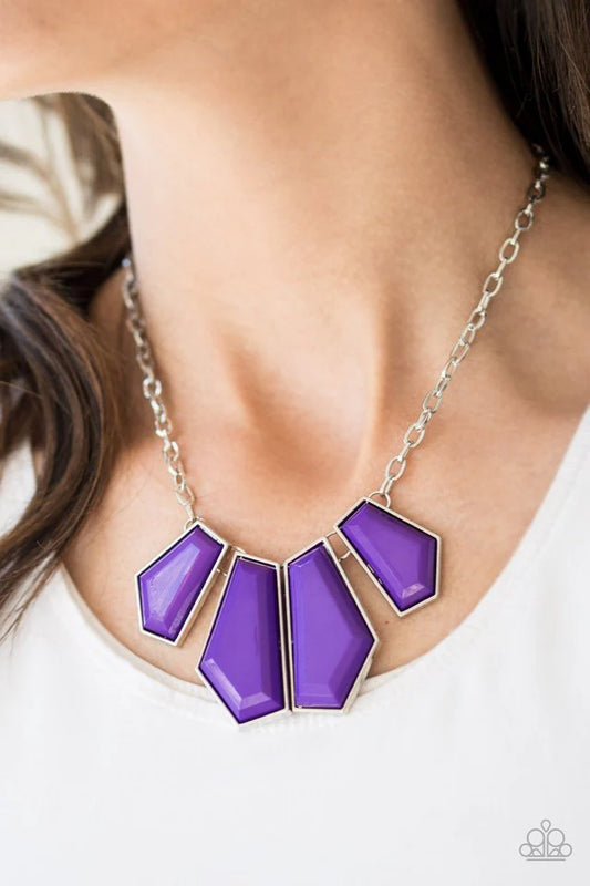 Get Up and GEO Purple-Necklace