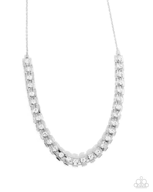 Linked Lady White-Necklace