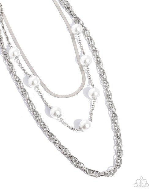 High-Class Haute White-Necklace