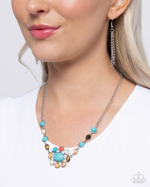 Enigmatic Ease Blue-Necklace