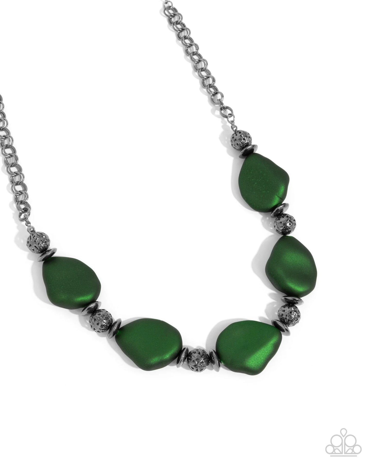 Refulgent Reformation Green-Necklace