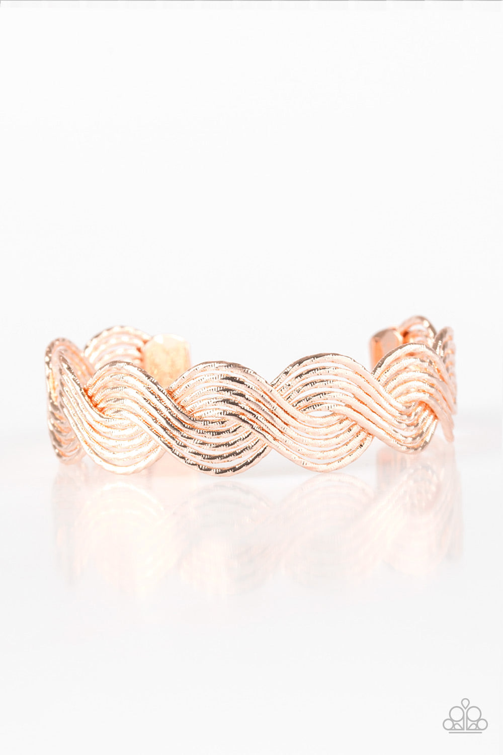 Braided Brilliance Gold-Bracelet