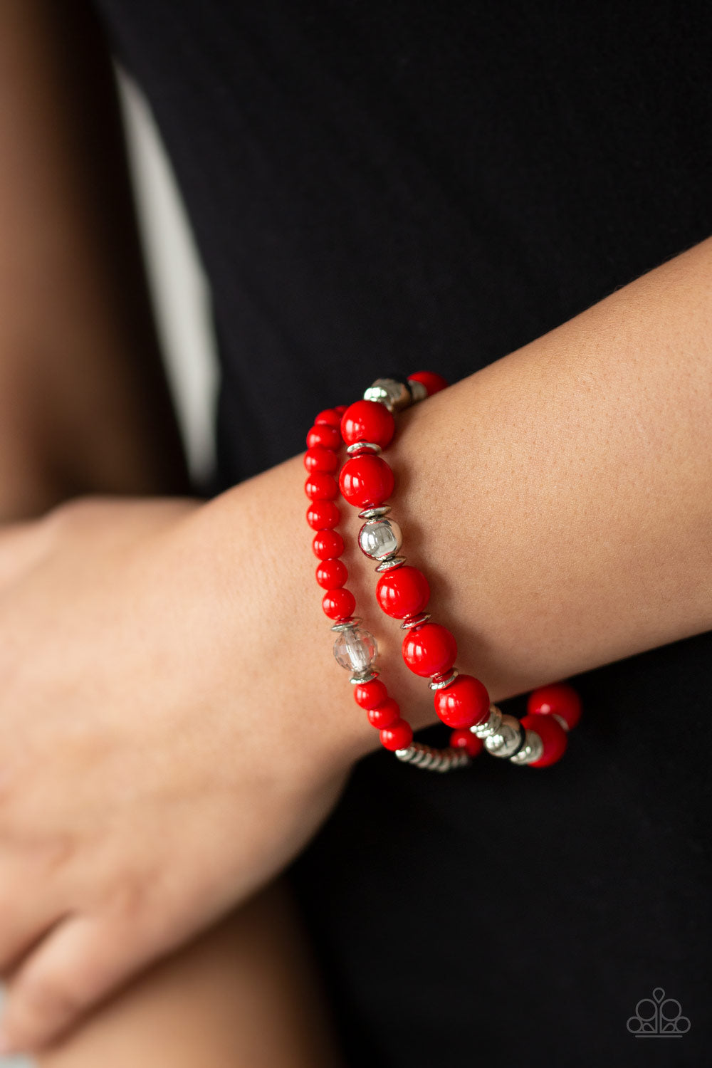 Colorful Collisions Red-Bracelet